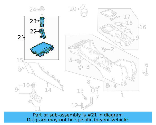Storage Tray 561-863-284-BB-9B9 - View 2