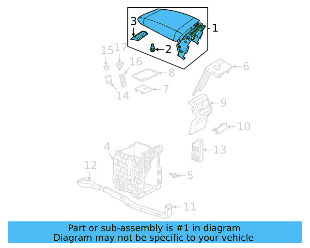 Armrest 561-864-207-AA-AEJ