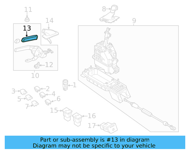 Park Brake Handle 5C0-711-503-E-82V - View 28