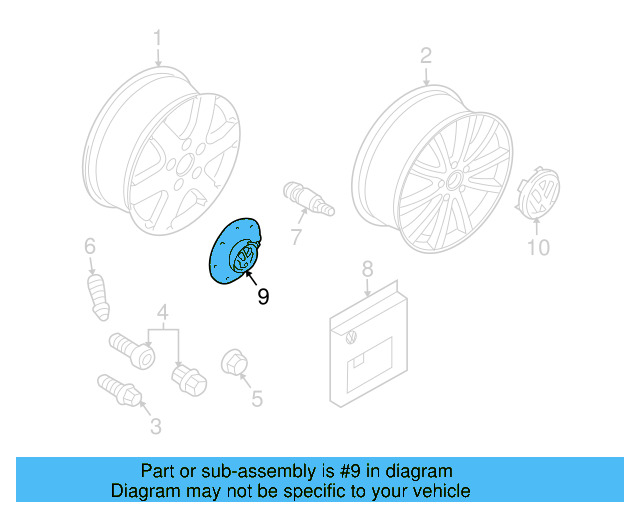Center Cap 7L6-601-149-RVC - View 28