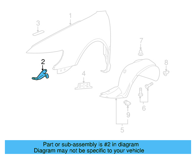 Lower Bracket 3D0-821-195 - View 3