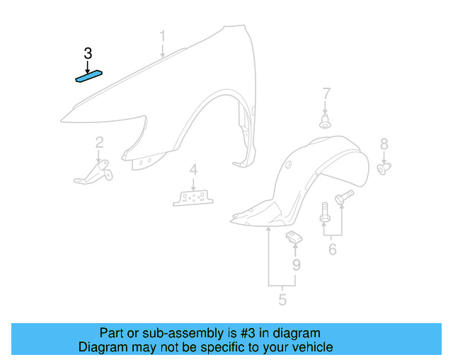 Upper Bracket 3D0-821-142-A