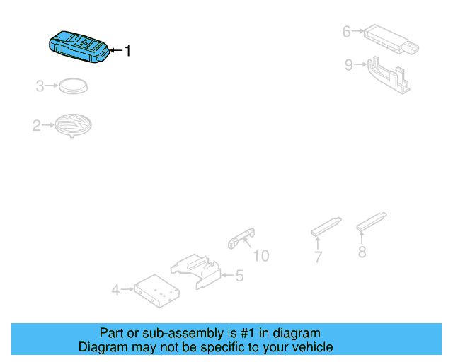 Keyless Entry Transmitter 5K0-837-202-F-INF - View 4