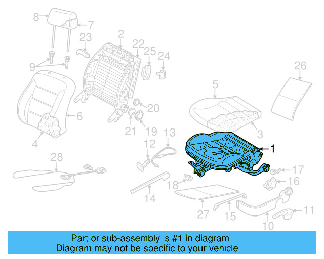 Seat Frame 1J4-881-106-GK - View 11