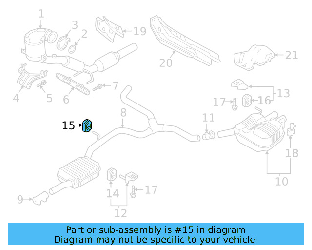 Muffler & Pipe Retainer Ring 1K0-253-147-E - View 50
