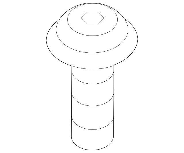 Engine Cover Screw N-104-514-08 - View 2