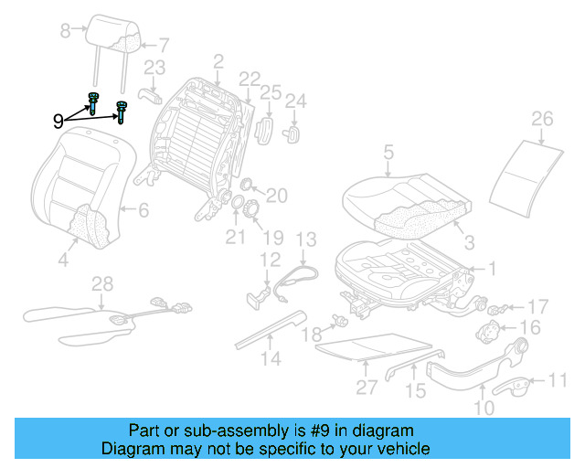 Headrest Guide 1J0-881-920-E-U71 - View 32
