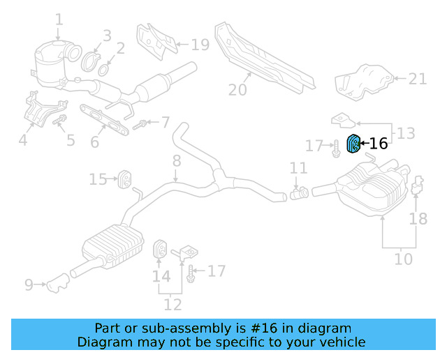 Rear Hanger Retainer Ring 5Q0-253-147 - View 32