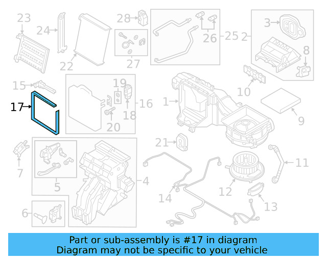 Evaporator Assembly Gasket 5Q0-820-061-B - View 16