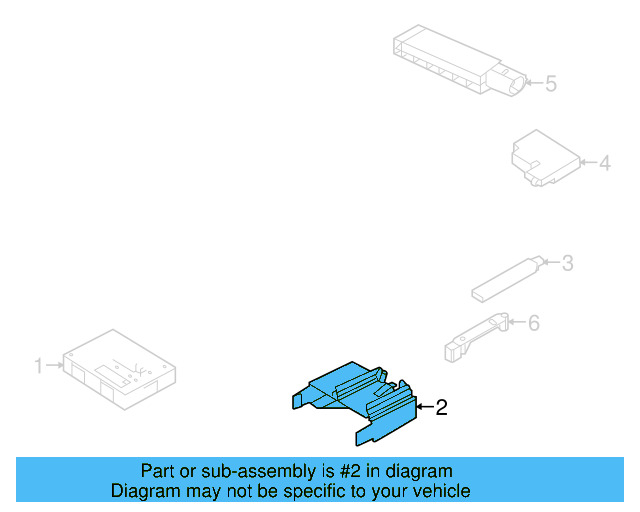 Control Module Bracket 5K0-971-280-A - View 8