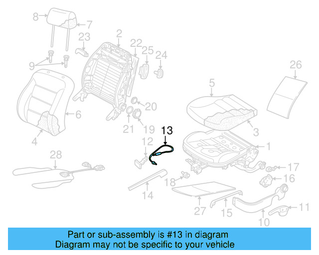 Recline Knob 1J0-881-671-H-3U6 - View 88