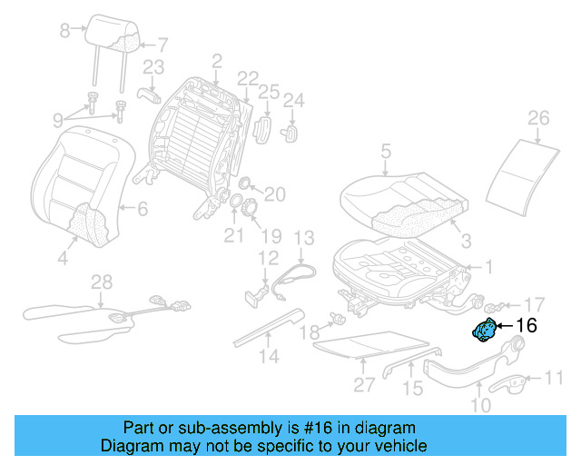 Height Adjuster 1J0-881-054-D - View 32