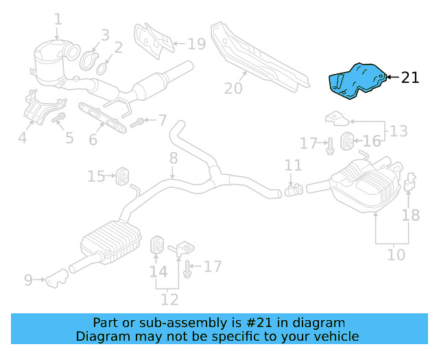 Heat Shield 3Q0-825-712-A - View 2