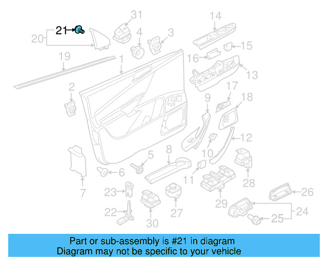 Corner Cover Clip 6E0-837-732 - View 37