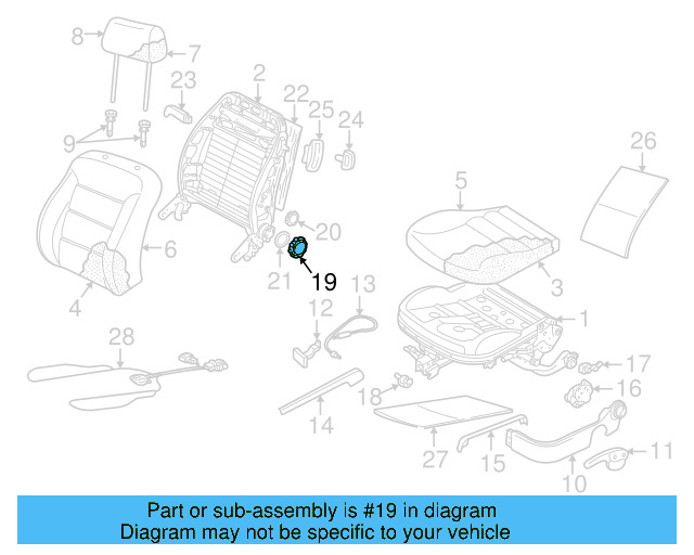 Recline Knob 6R0-881-671-D-71N