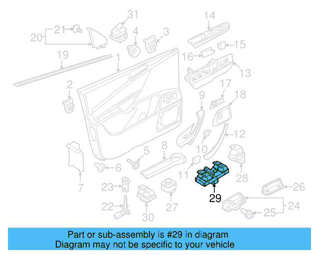 Window Switch 1K4-959-857-C-REH - View 33