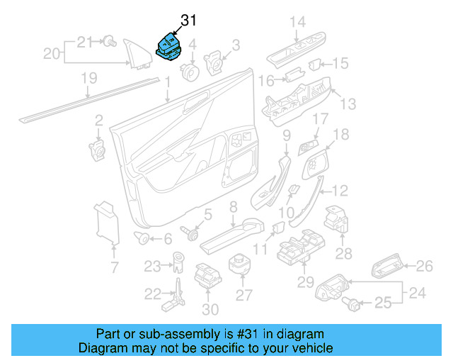 Lock Switch 3C0-962-126-B-REH - View 4