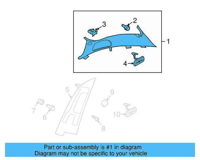 Upper Quarter Trim 5N0-867-287-E-Y20