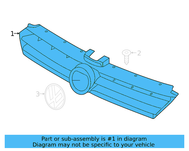 Grille 5GM-853-651-AF-ZLL - View 9