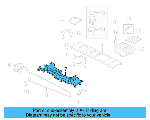 Center Bracket 3D0-864-348-B