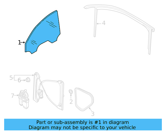 Door Glass 561-845-201 - View 10