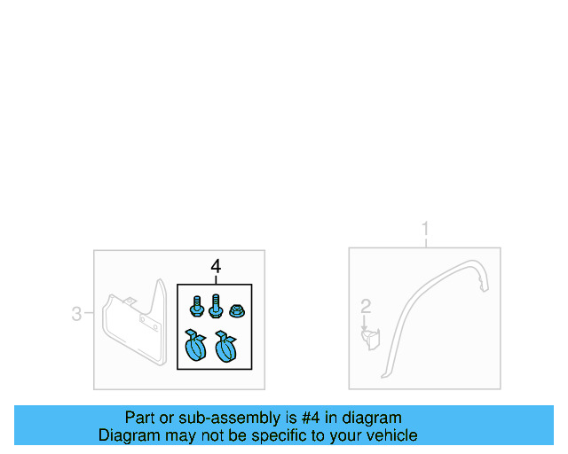 Wheel Opening Molding Retainer Clip 3C0-853-585 - View 10