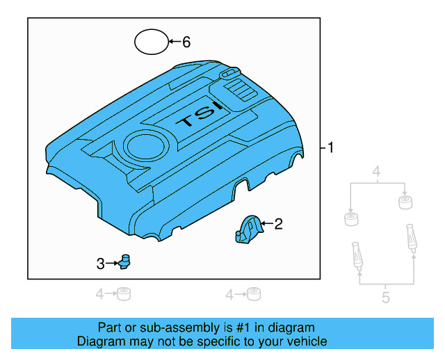 Engine Cover 06K-103-925-D - View 25