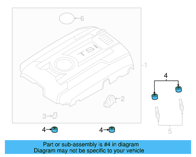 Engine Cover Connector 06J-103-226-A - View 60