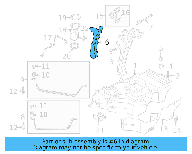 Fuel Tank Plate 3Q0-201-974
