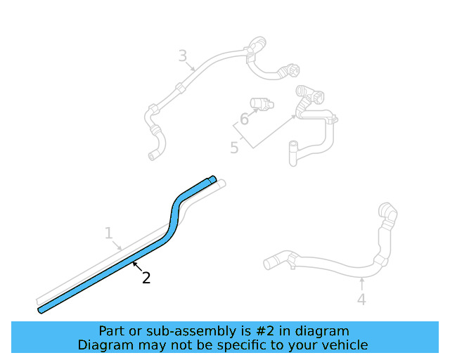Water Pipe 1EA-121-064 - View 4