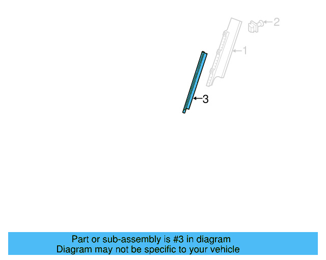 Frame Molding Gasket 5GM-868-471 - View 3