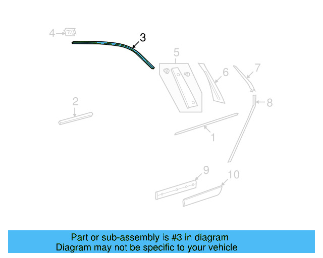 Frame Trim 3D7-839-542-D-7Z7 - View 3