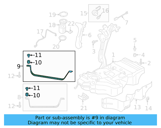 Tank Strap 3Q0-201-654