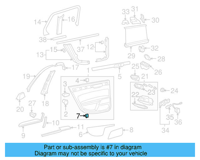 Edge Molding 3D7-853-414-B41