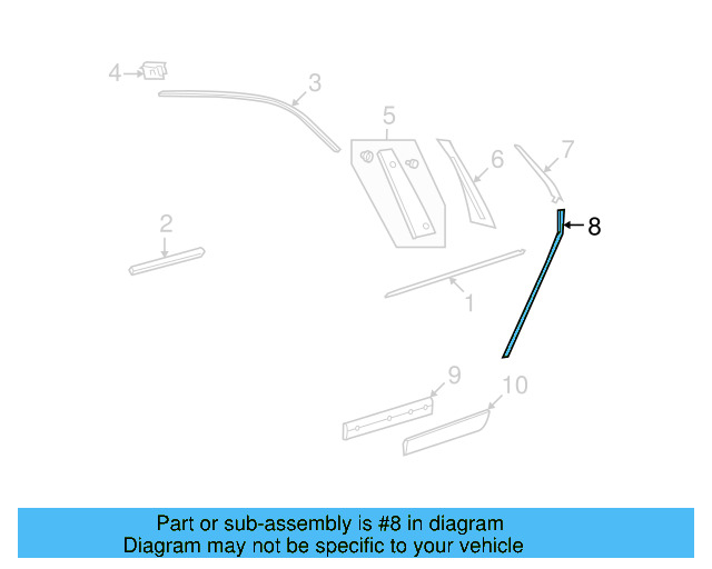 Edge Molding 3D7-853-417-B41