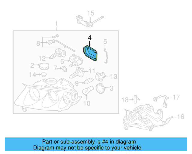 Headlight Bulb Cap 7L6-941-608 - View 14