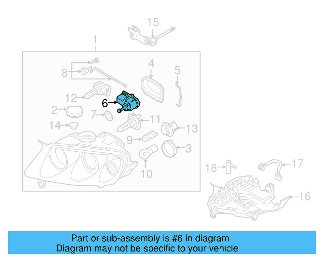 Adjust Motor 1J0-941-295-B - View 7