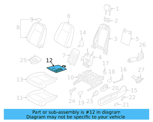 Seat Cushion Heater 3CN-963-556-J - View 5