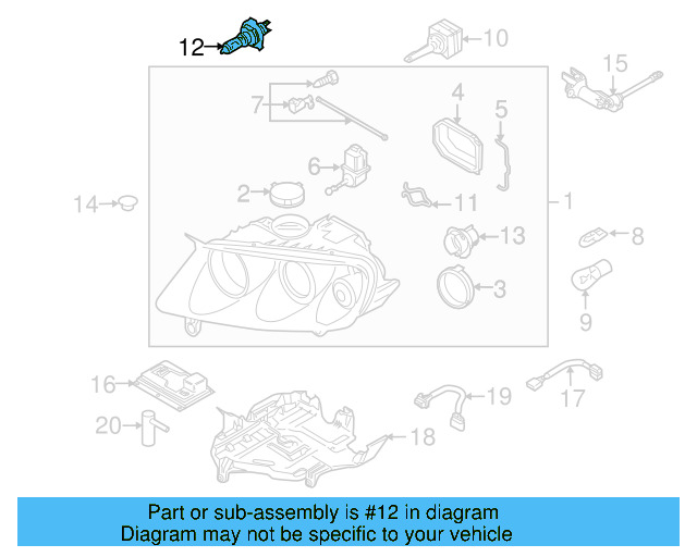 Low Beam Bulb N-105-661-02 - View 47