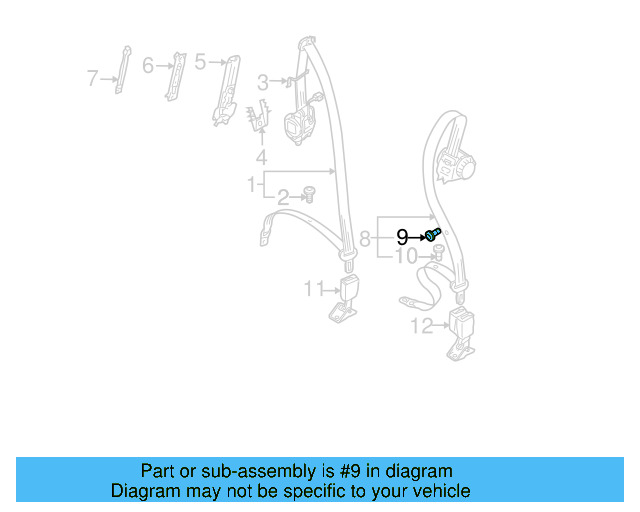 Buckle End 7L6-857-822-A-YLZ - View 5
