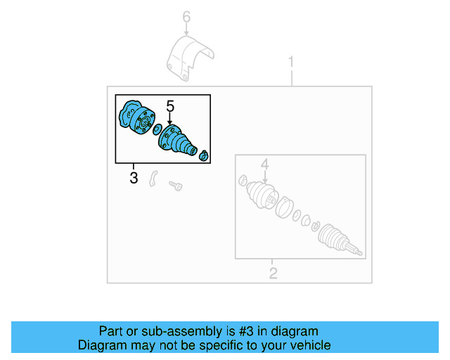Inner Joint Assembly 1K0-498-103 - View 18