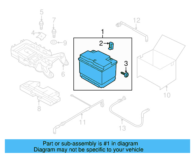Vehicle Battery 5K0-915-105-E - View 3