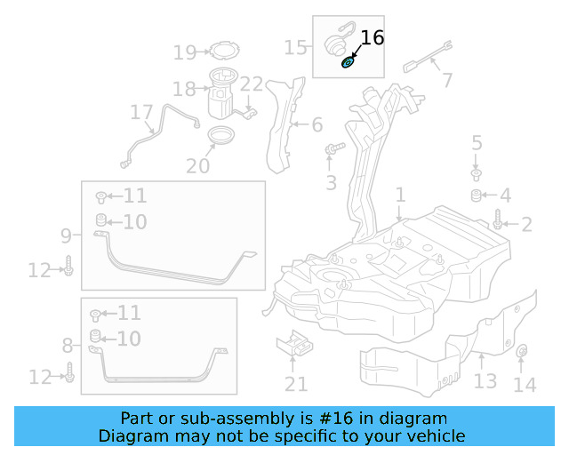 Fuel Cap Seal 1K0-201-557-A - View 50