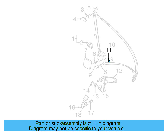 Seat Belt Assembly Spacer 705-857-790 - View 10
