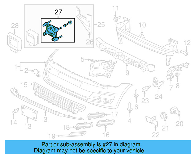 Distance Sensor Repair Kit 5G0-998-561 - View 21