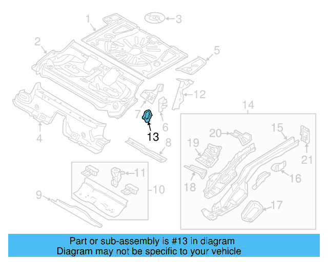 Floor Pan Mount 5Q0-813-722 - View 17