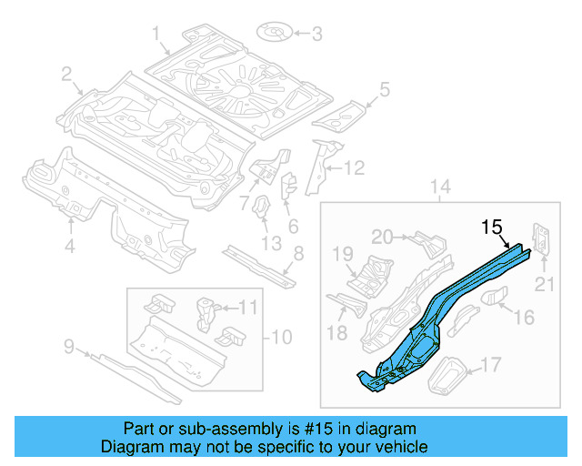 Side Member 5Q0-803-505-AH - View 13