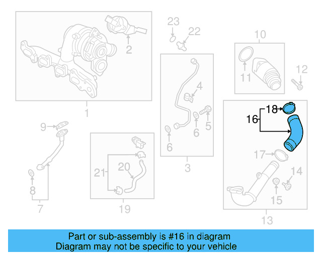 Pressure Hose 04L-145-828-D - View 12
