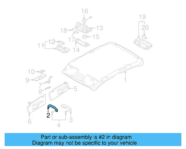 Grip Handle 3B0-857-607-Y20 - View 28