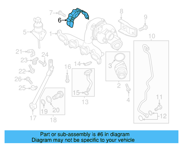 Heat Shield 03L-129-969-AE - View 2